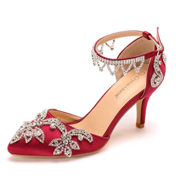 

crystal women flower red green ankle pommel sandals big girls wedding party dance princess shoes new b0049 q2rq, Black