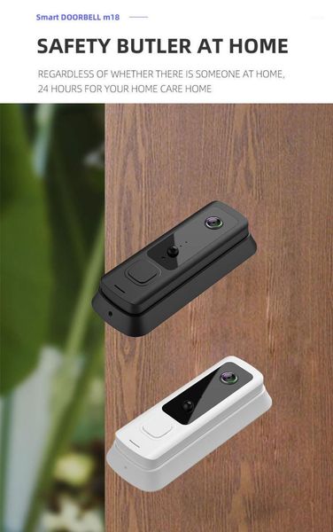 

doorbells 2021 arrival 720p/1080p wireless wifi video doorbell ,home security motion detection audio intercom door phone1