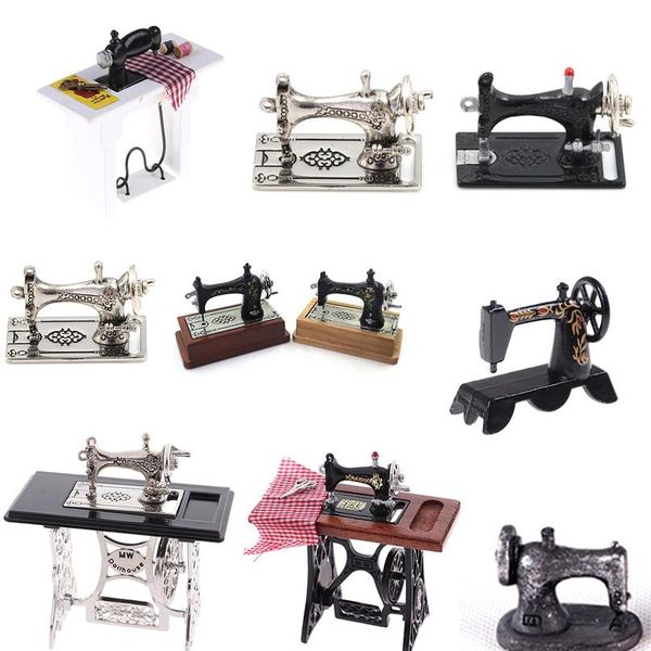 

1/12 dollhouse miniature accessories mini sewing machine head simulation furniture model toys for doll house de wmtfkv