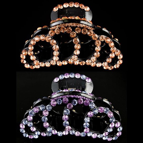 

simple hair clip large and medium rhinestone hair accessories grab clip