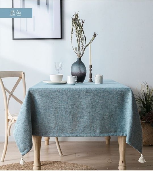 

nordic japanese cotton linen cloth waterproof oil tea table ins student tablecloth dining table. dianyazhong
