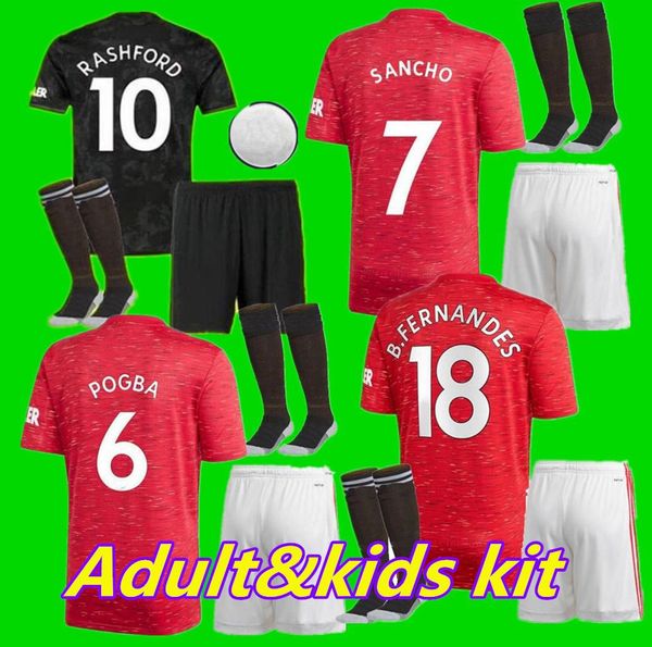 

20 21 and kids manchester lukaku soccer jersey home 2020 2021 man pogba alexis rashford lingard maguire united football, Black;yellow