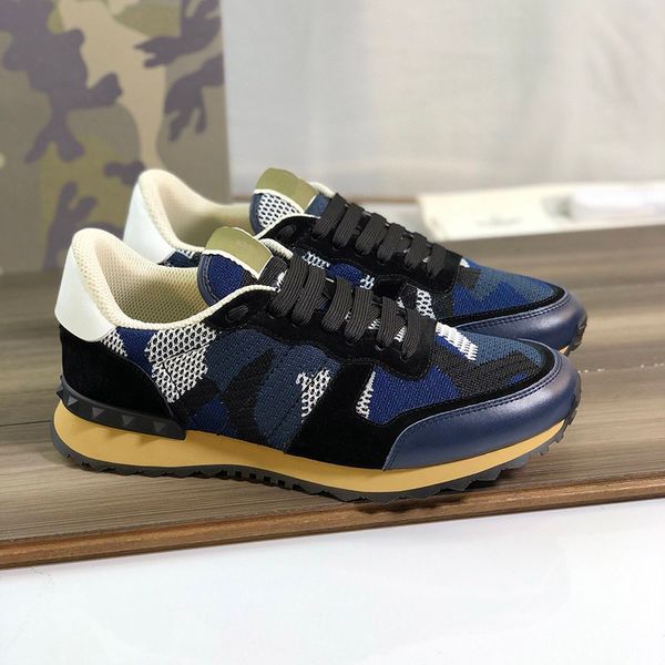

camouflage men's shoes fashion new arrive sneakers for men luxury shoes size 38-45 model rl01, Black