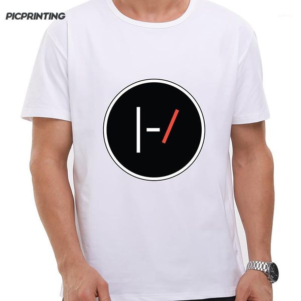 

summer fashion rock band twenty one pilots t-shirt men summer fitness high street clothing tees 21 pilots white printed tshirts1, White;black