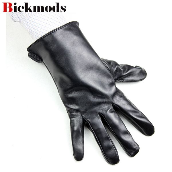 

sheepskin gloves men' thin section unlined single leather straight paragraph spring and summer men' driving leather gloves y2001, Blue;gray