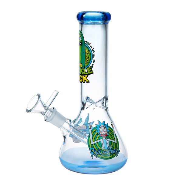 

Bong New Design Bongs Glass Water Pipes Bongs Pyrex Water Bongs with Colorful Lips 14mm Joint Beaker Bong Water Pipes Oil Rigs fy2334