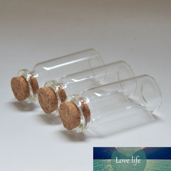 10 pcs mini desejando garrafas de vidro rolha de cortiça vazio bonito frasco de vidro transparente 10 ml frascos frascos