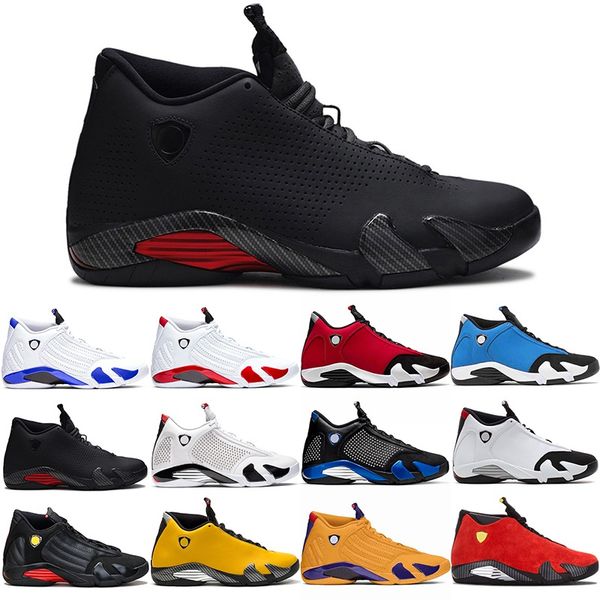 

jumpman 14 14s men basketball shoes mens trainers gym blue red candy cane hyper royal dmp thunder sports sneakers size 40-47, White;red