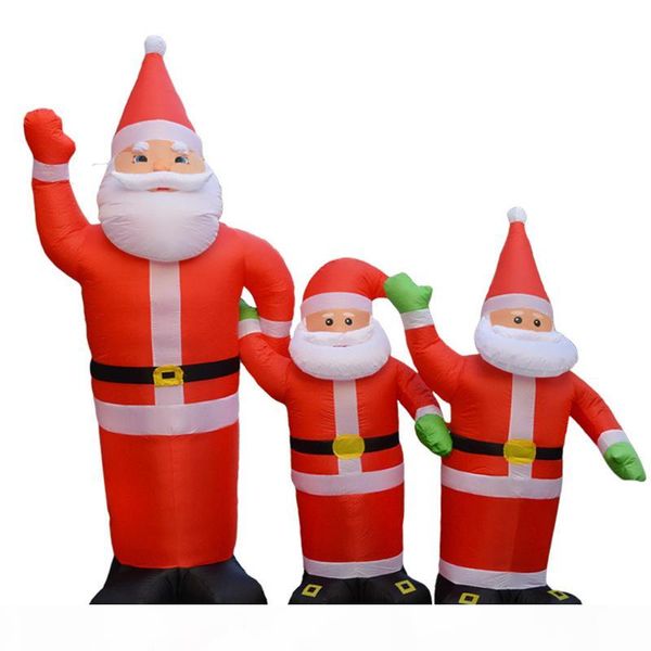 

hausbay inflatable santa claus night light figure outdoor garden toys christmas party decorations for home new year 120cm 180cm 300cm 1.2m