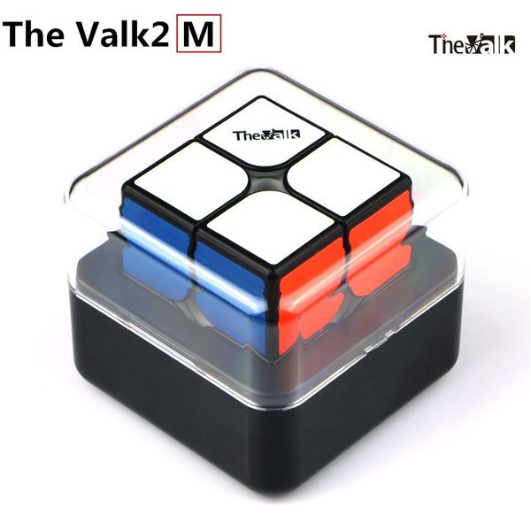 

qiyi валк 2м 2x2x2 magnetic speed ​​валк 2 кубика packet кубики mofangge wca конкуренции кубики магнит головоломка магия кубики valk2 m sqco, Black;red