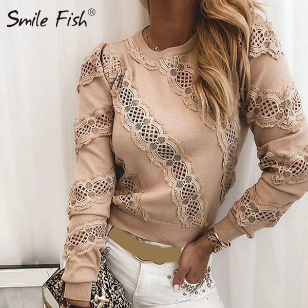 

long sleeve blouse shirts autumn o-neck pullovers ladies fashion women casual elegant sequins patchwork print blusa m0107, White