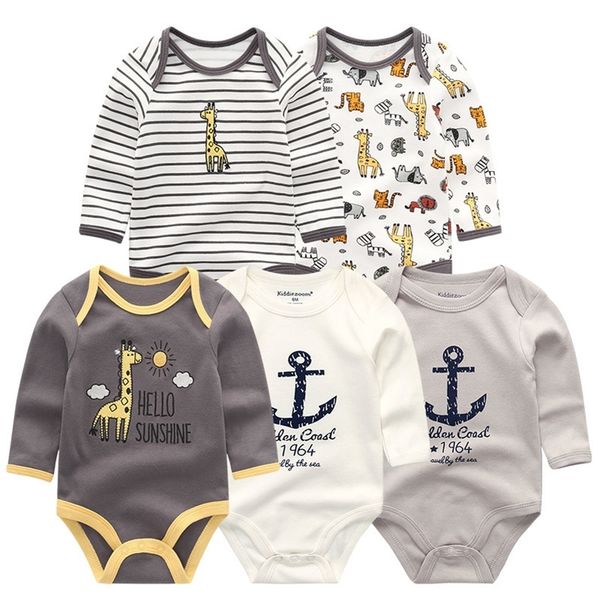 

baby rompers full sleeve newborn girl clothes ropa bebes toddler costume cotton infant overalls pajamas jumpsuits clothing t200706, Blue