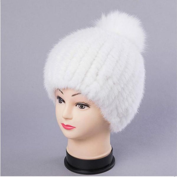 

new suede woven out vision of fur and winter hat ladies korean version gross skin fox ball cap, Blue;gray