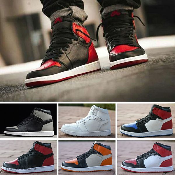 

jumpman 1 basketball shoes athletics sneakers running shoe for women sports torch hare game royal pine green court without box 36-47 size