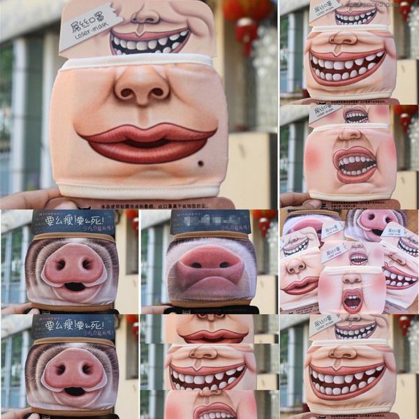 

anti cute dust funny pig cotton mouth big mask cartoon face emotiction ma w8ne