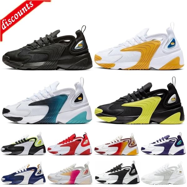 

zoom m2k 2k tekno 2000 triple black white yellow green dark grey for mens womens running shoes 90s style designer sports sneakers shoes