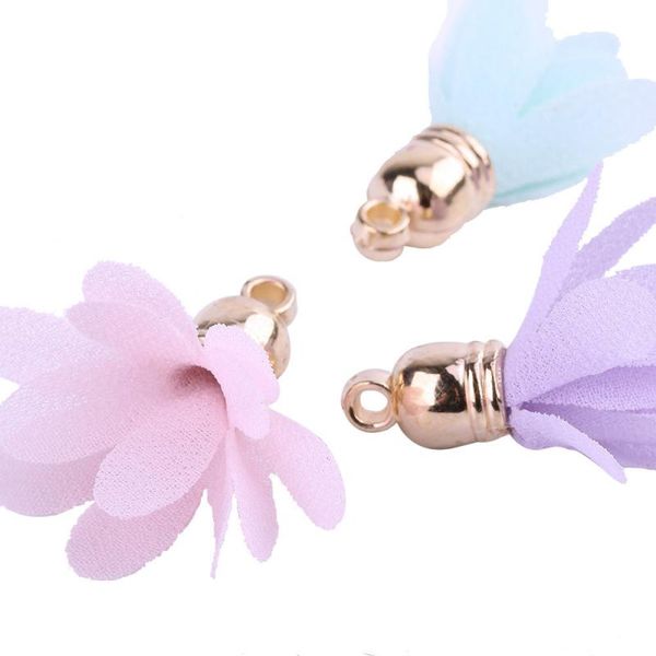 

30pcs mini metal cap flower tassels for boho jewelry diy craft making supplies bracelet necklace earring finding accessories h wmtvvj