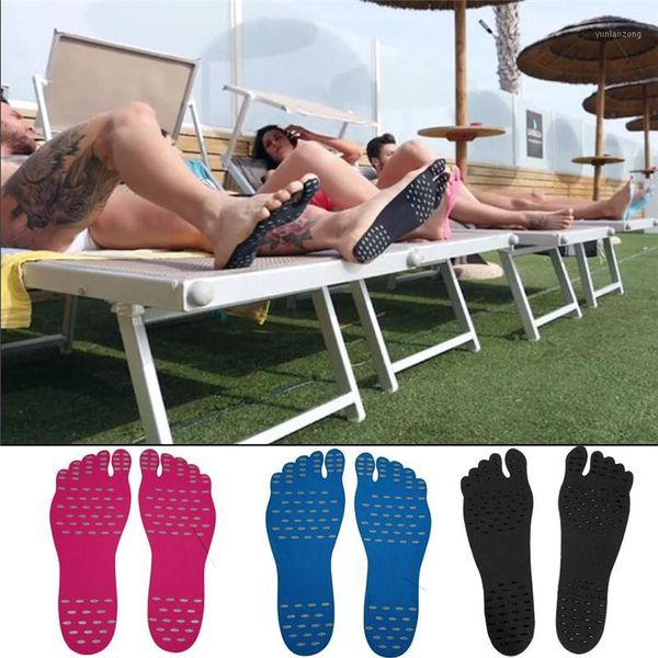 

sports socks beach foot patch pads non-slip shoes equipped with anti-skid sticky feet comfortable waterproof mat1, Black
