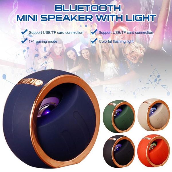

bluetooth speakers outdoor rechargeable portable mini speaker with light 4 hours music time support usb/tf1