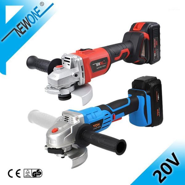 

newone 20v brushless angle grinder m10/14 cutting grinding metal wood cordless electric grinder machine angular power tool1