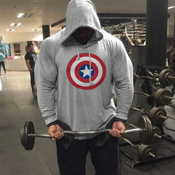 

2020 european style men hip hop fleece hoodies cotton fabric usa captain, Black