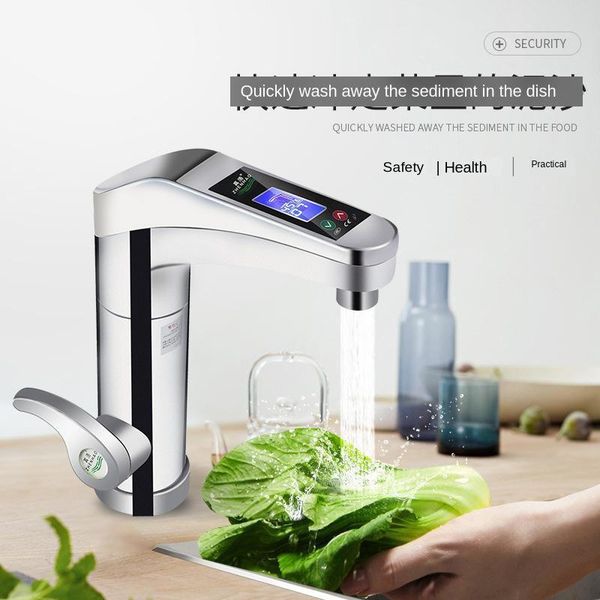 

instant digital display electric water faucet and cold water heater kitchen home