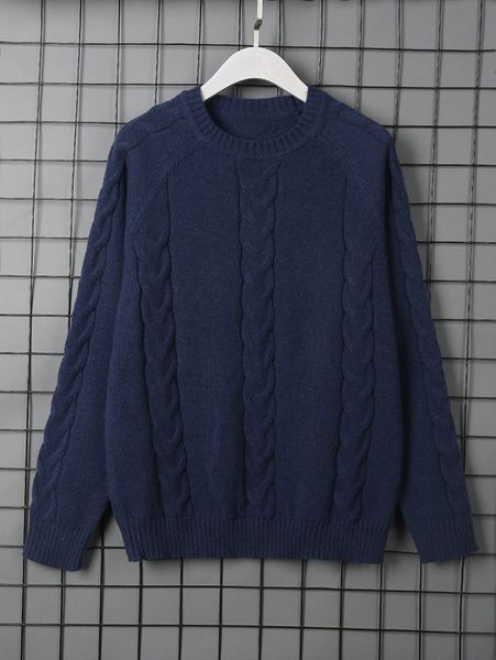 

men cable knit raglan sleeve sweater c4fy#, White;black