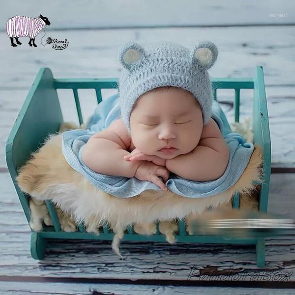 

caps & hats sitter sessions and born pography prop handmade wooden log bed baby boy girl po shoot studio posing wood crib foto prop1, Yellow