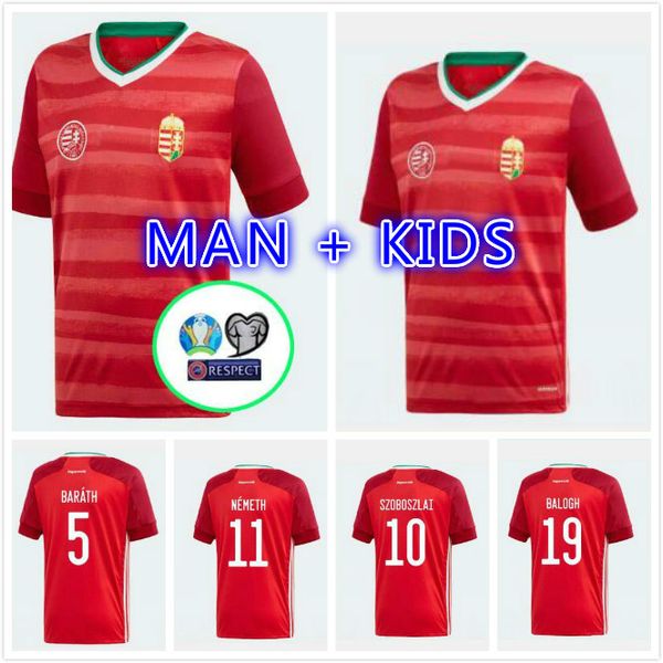 

2020 hungary soccer jersey hungary 2020/21 #9 szalai soccer uniform mens #10 szoboszlai home football shirt, Black;yellow