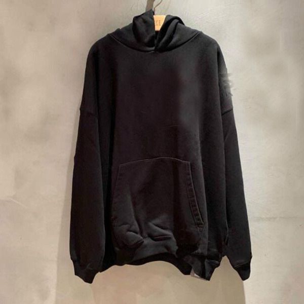 

100% famous mens hoodies s-4xl oversize warm men sweatshirts fashion solid color hip hop woman street wear hoodie man's clothing, Black