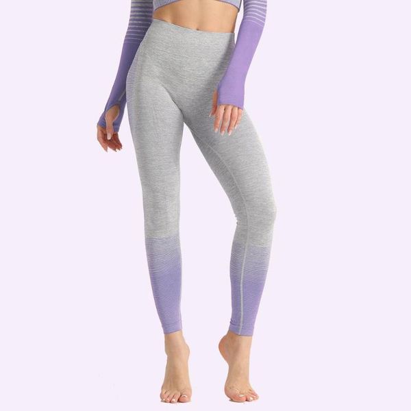 

quick-drying striped fitness pants women knitted high-stretch tight-fitting sports yoga leggings gym clothes, White;red