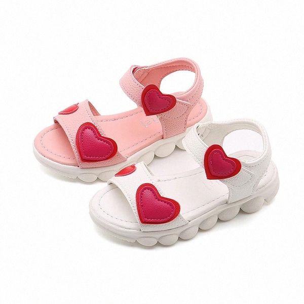 

new girls sandals summer fashion sports casual baby children love shoes soft bottom breathable toddler shoes size 22-37 #za5t