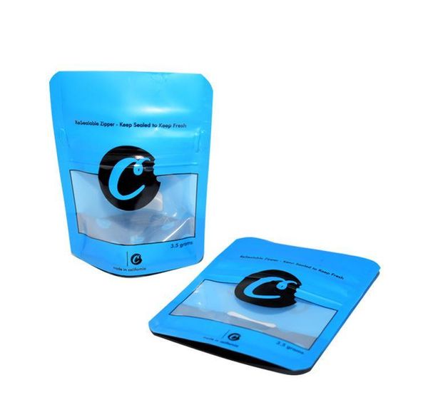 

proof cookies zipper 420 bags mylar blue bag 3.5g smell 8th packaging bags cookies packaging plastic sf mylar california childproof bbyvr