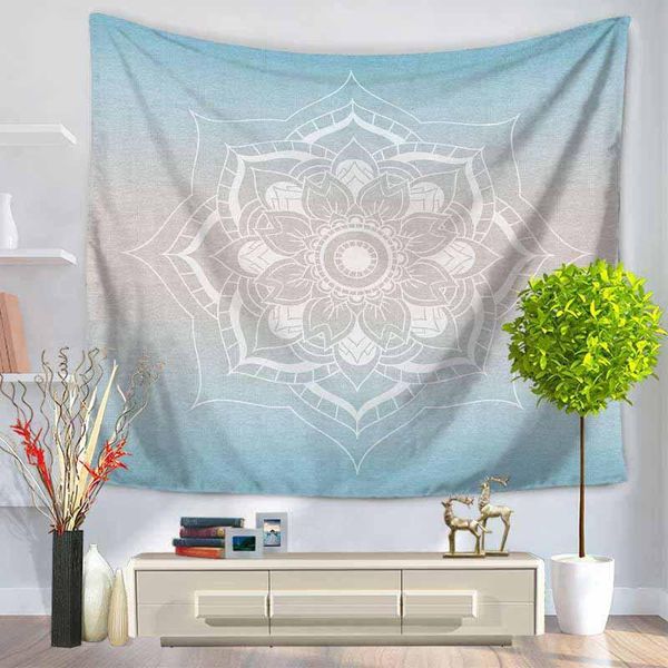 

печатный лотос гобелен bohemia boho mandala гобелен ковер для украшения стены hippie гобеленский пляжный полотенце йога коврик одеяло wmtlcf