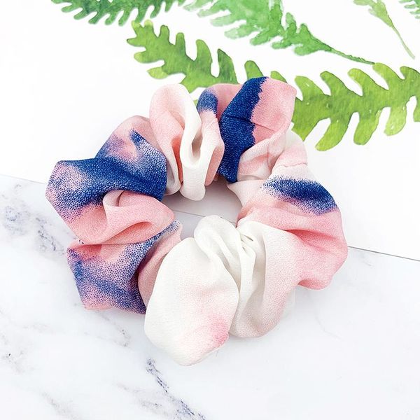 

2019 tie dyeing hair scrunchies ponytail holder for women girls colorful hairbands hair rope ties fashion girls hair accessories h wmtvdt, Black;brown