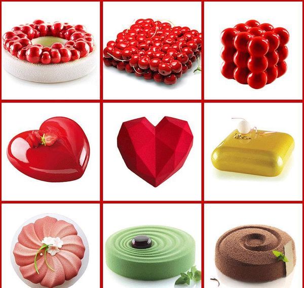 

cake decorating mold 3d sile molds baking dish tools for heart round cakes chocolate brownie mouss bbyegn bdesports