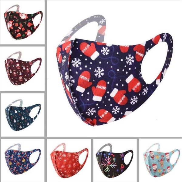 

gift santa face designer masks mask christmas 3d kids printing mouth facemask dustproof sunscreen washable men womeoutlet1sp4