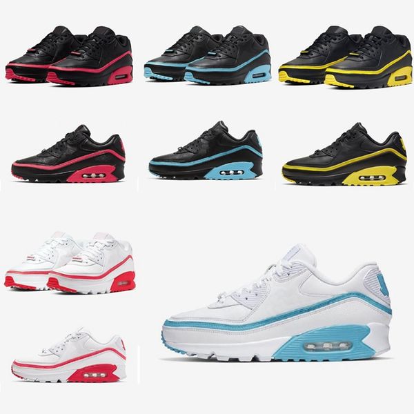 

2020 new un 90 mens shoes yellow triple white black red 90s mens trainers cushion surface sports sneakers size 40-45