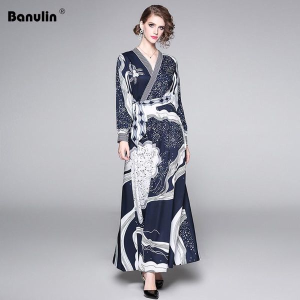 

runway vestidos designer brand spring autumn dress women snowflake pattern long lantern sleeve slim christmas maxi dress, Black;gray