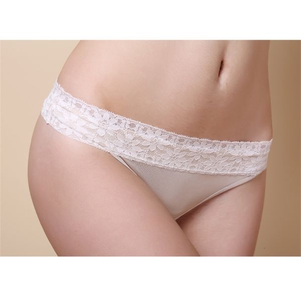 

100% mulberry silk t-back women's thongs flower lace g-string panties silky underwear low waist seamless temptation briefs, Black;pink