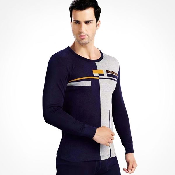 

cotton thermal underwear sets for men winter thermo underwear long johns winter clothes men thick thermal clothing plus size 201125, Black;white