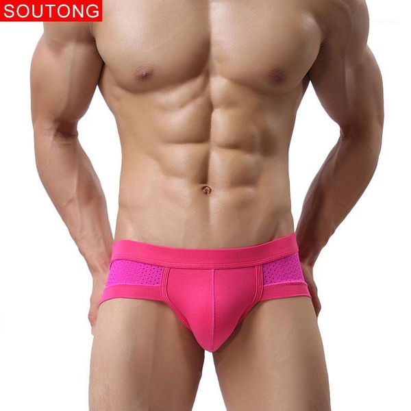 

soutong 2017 male underwear 4pcs/lot underwear men breathable modal boxer men boxer mesh plus size 3xl boxers1, Black;white