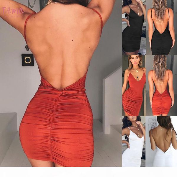 

womens summer solid backless sleeveless high draped slim bandage bodycon evening party short mini dress, Black;gray