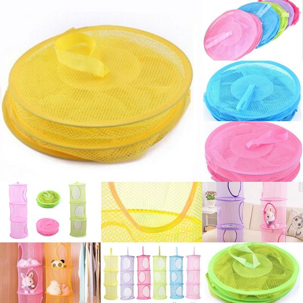 

net hanging storage 3 kids toy shelf organizer bag bedroom wall door closet organizers basket for toys 4 n2jdp