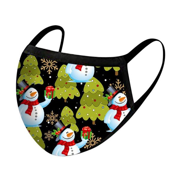 

christmas face mask washable mouth fabric facial mask outdoor for protection reusable santa earloop mouth caps bbyhcp yh_pack