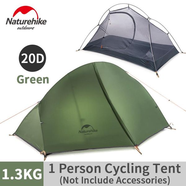 

tents and shelters naturehike outdoor ultralight cycling tent 20d double layer rainproof windproof portable single travel camping with mat