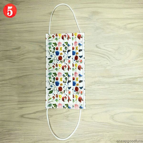 

disposable designer face masks luxury fashion printing mask retail package non-woven anti-dust high 24