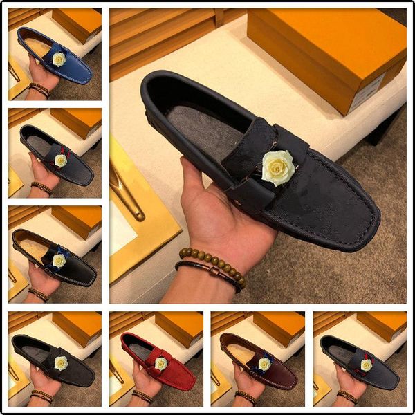 

mf men casual shoes fashion luxury designer spring summer comfortable loafers leather lightweight slip-on moccasins fashion boat shoes 11, Black