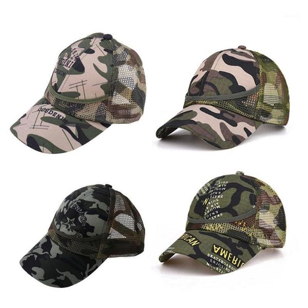 

caps & hats summer children knit cap boys girls camouflage baseball baby casual hip hop hat fashion cotton flat hats1, Yellow