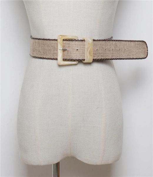 

деревянные пряжки платье пояса для женщин вскользь женщины плетеный широкий ремень женский дизайнерские тканые девушки эластичная pp соломы, Black;brown